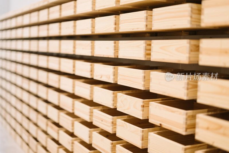 木格栅陈列效果