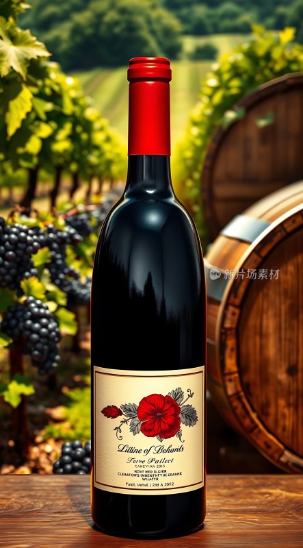 红酒佳酿葡萄园中品味生活之美