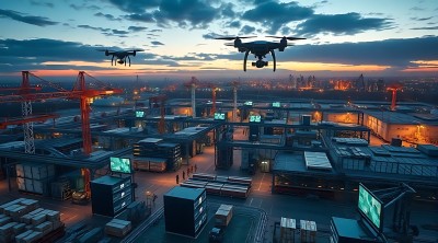 未来城市物流中心无人机与智能仓储系统协同作业