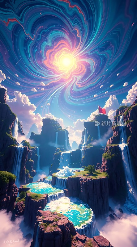 梦幻瀑布奇景