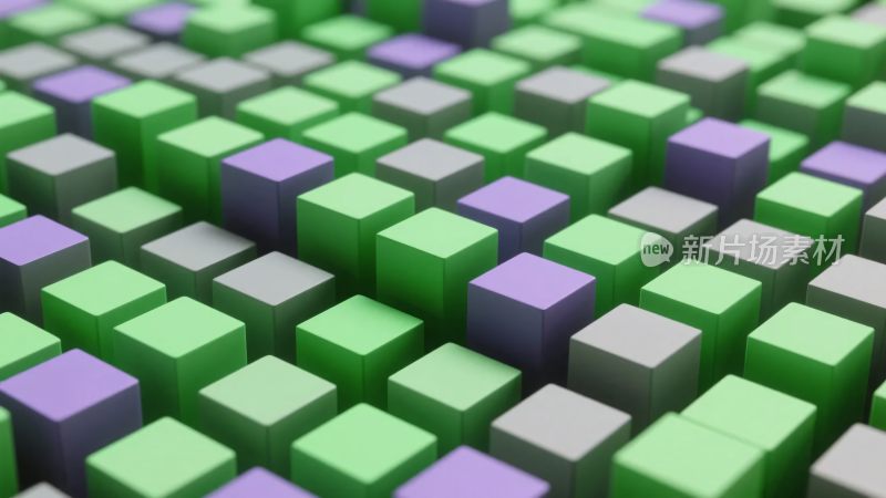 多彩立体方块背景图