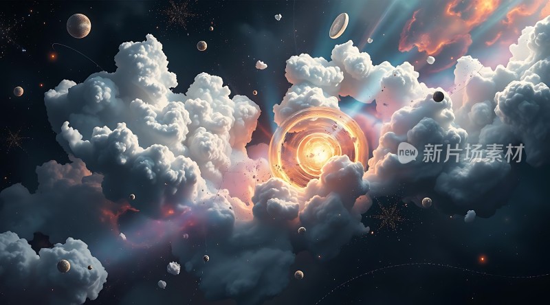 宇宙奇观星云与行星的神秘之旅