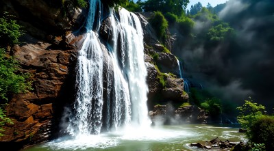 瀑布飞流直下 瀑布飞流直下