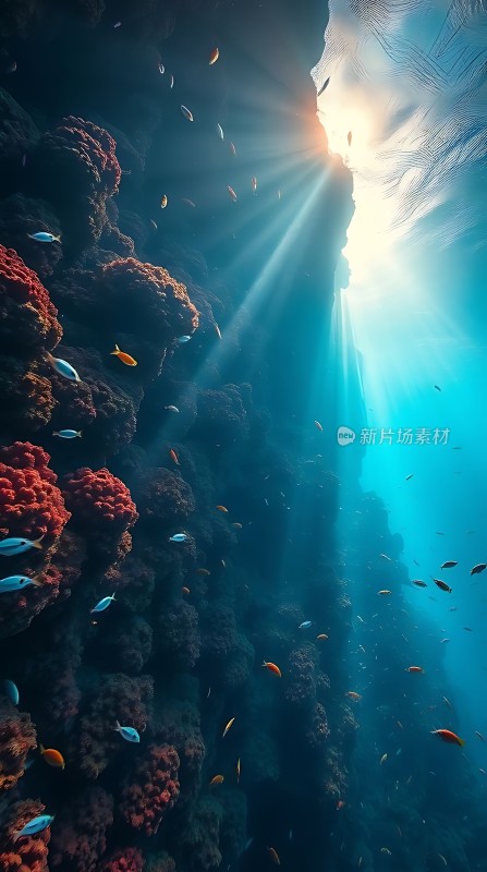 阳光下的海底世界