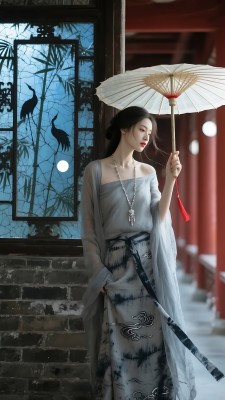 古风美人撑油纸伞 古风美人撑油纸伞