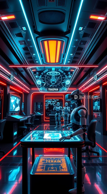 未来科技实验室机器人与虚拟现实互动