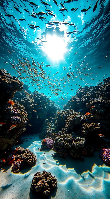 阳光下的海底世界