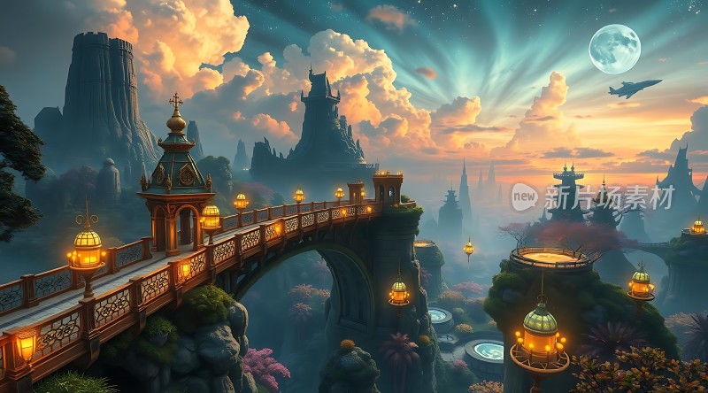 仙侠世界梦幻夜景