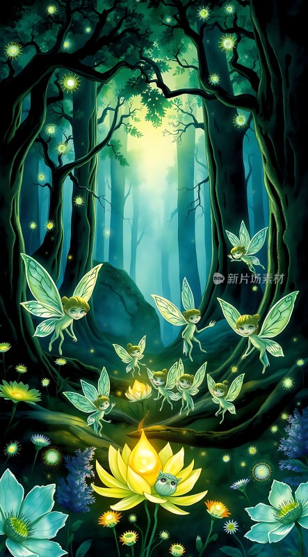 精灵森林夜光奇遇记