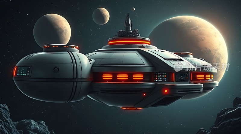 星际飞船探索未知宇宙