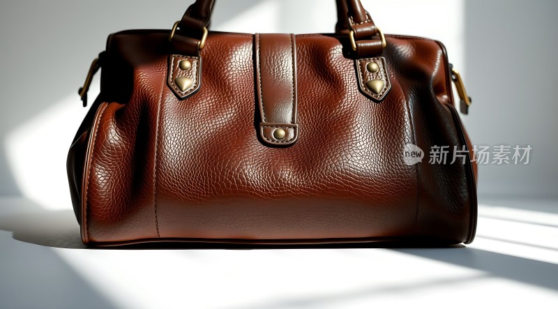 棕色皮包质感十足优雅大方