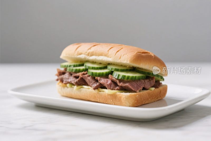 三明治美食展示