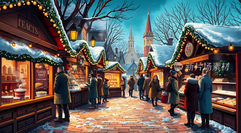 冬日集市暖意融融