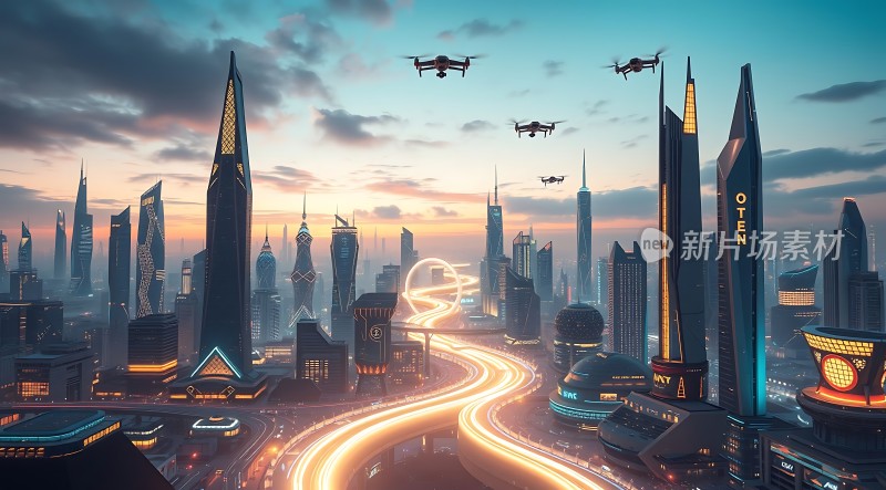 未来之城科技与建筑的交响曲