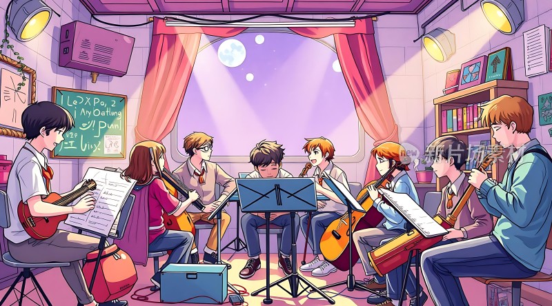 音乐教室里的青春旋律