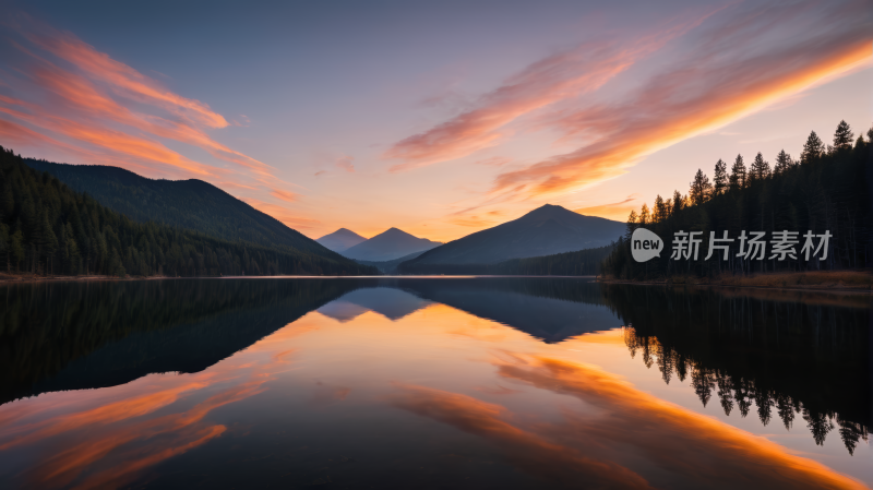 夕阳黄昏时分高清风景图片