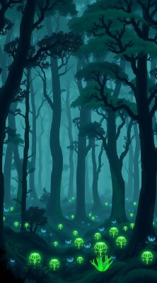 神秘森林夜光奇景 神秘森林夜光奇景