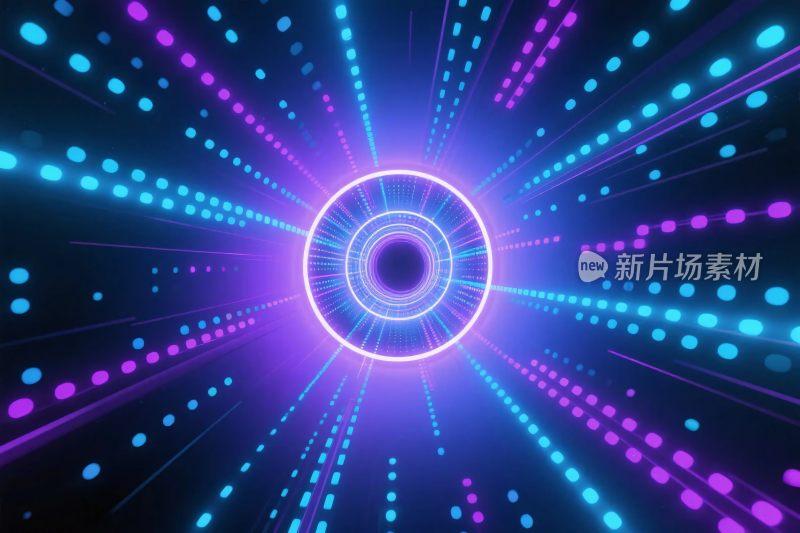 霓虹光轨环形光效