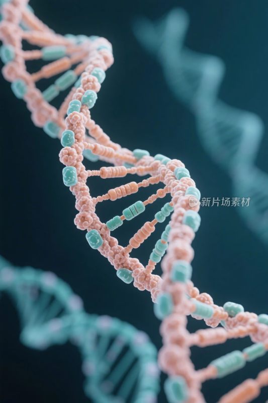 双螺旋结构插画