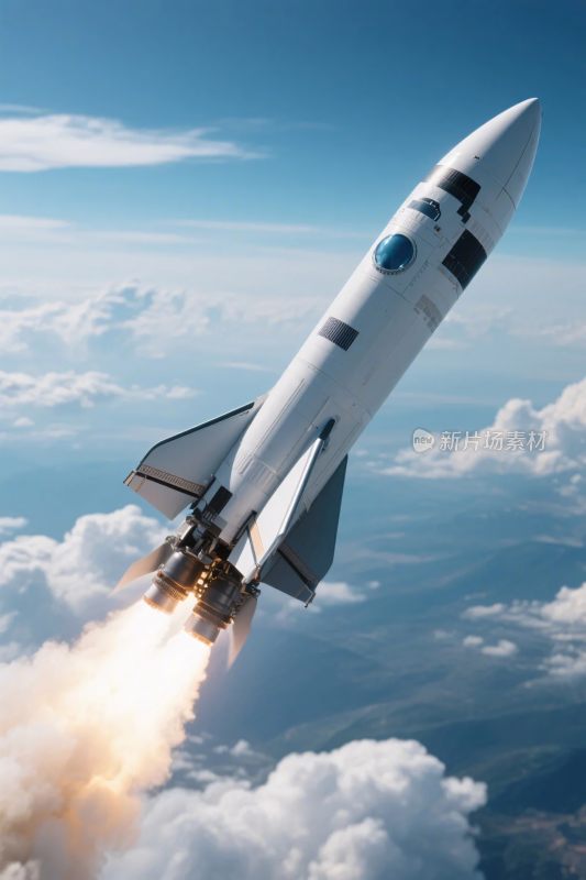 火箭发射升空画面