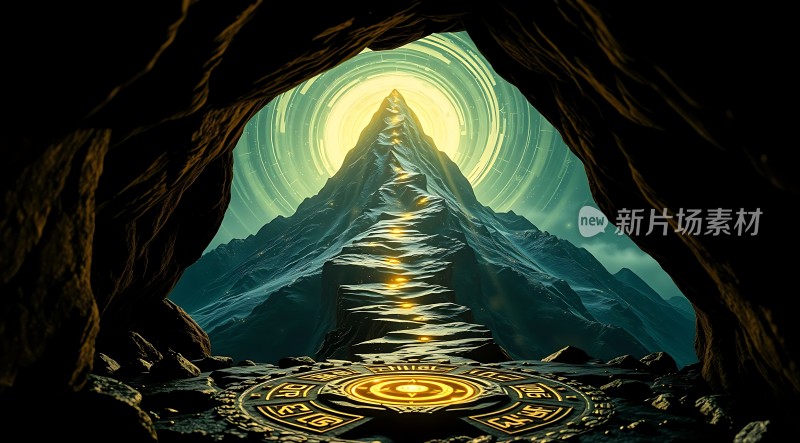 神秘山洞探秘通往光明之路