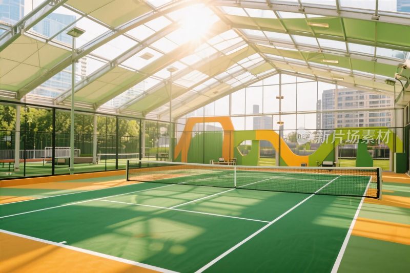 室内网球场地场景