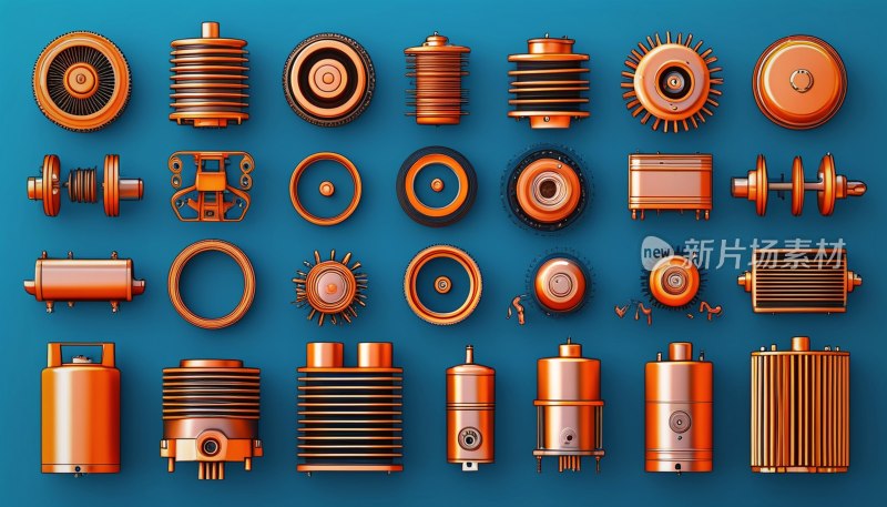 汽车零件图标集