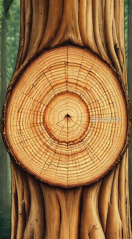 年轮故事树木的生命历程
