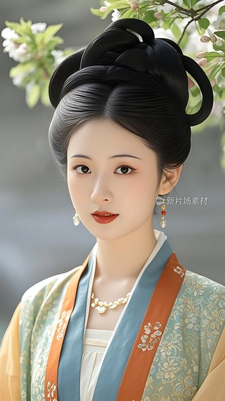 汉服佳人优雅端庄