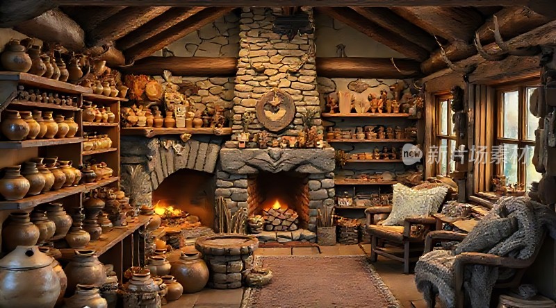 陶艺工坊温馨角落