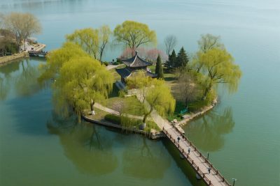 湖心岛古建风光