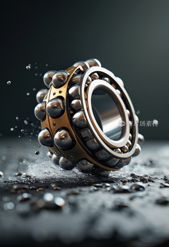 滚珠轴承运转特写