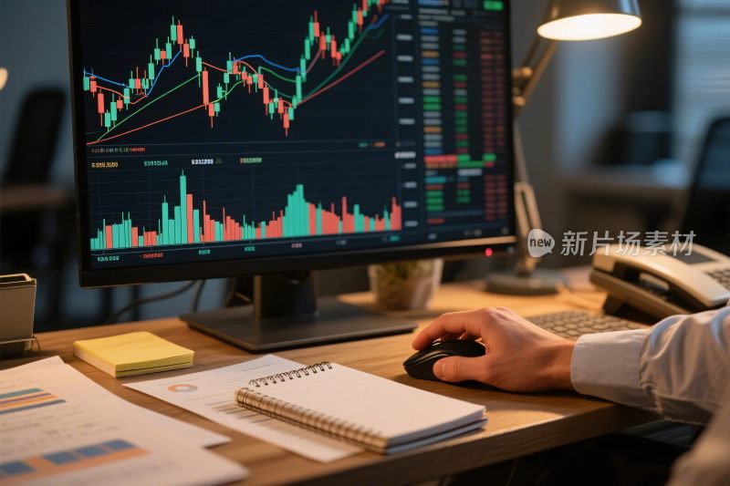 金融办公数据图表场景