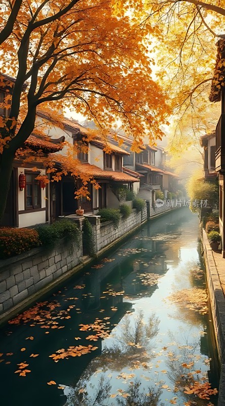 秋日古巷水乡情