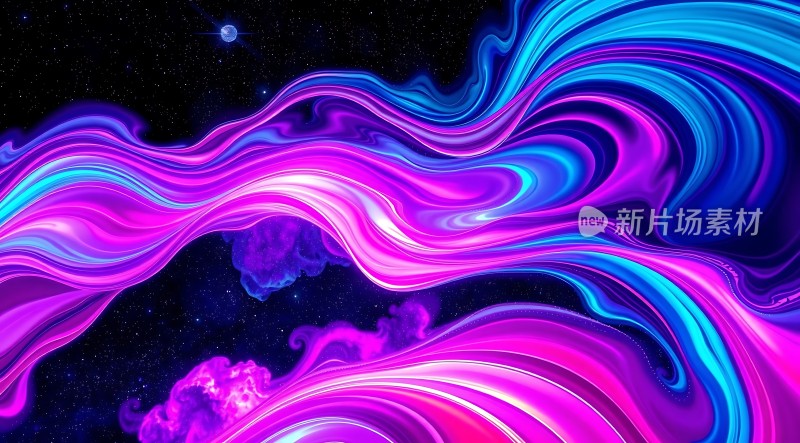 紫色星云幻彩流光