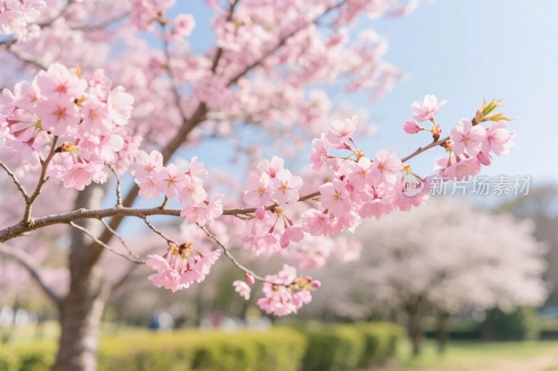 樱花春日美景图
