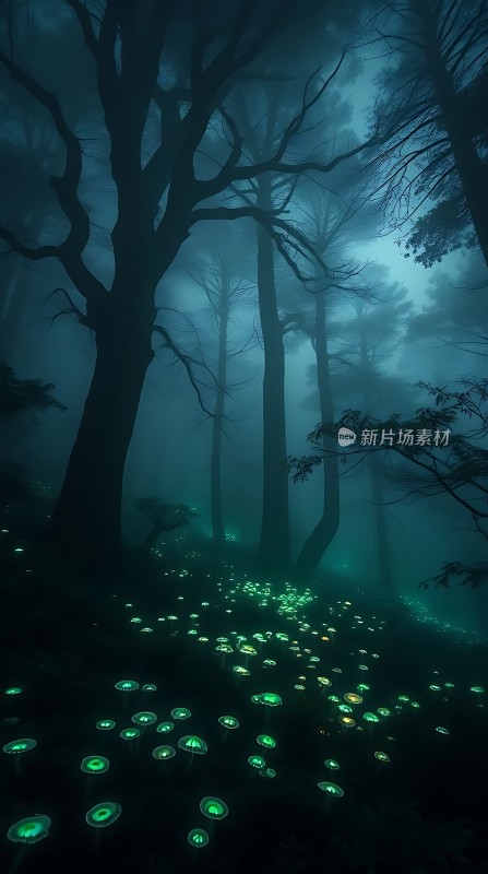 神秘森林夜光奇景