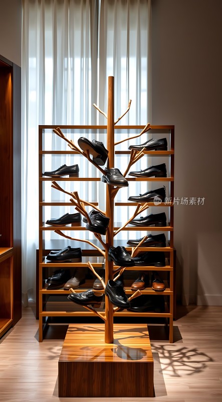 鞋树展示优雅陈列
