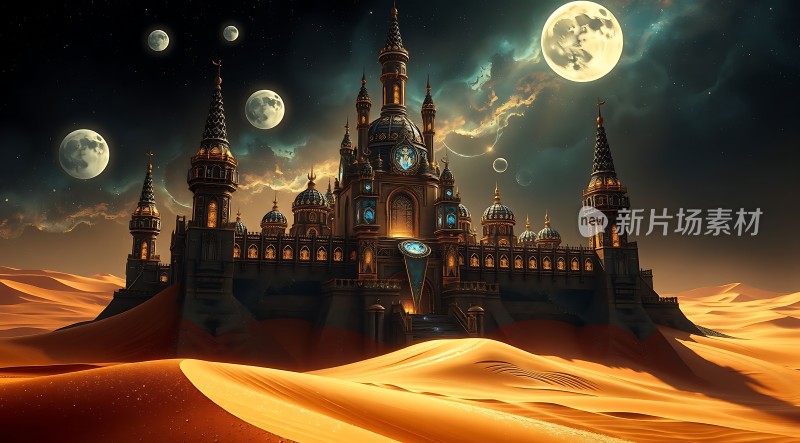 沙漠中的梦幻城堡