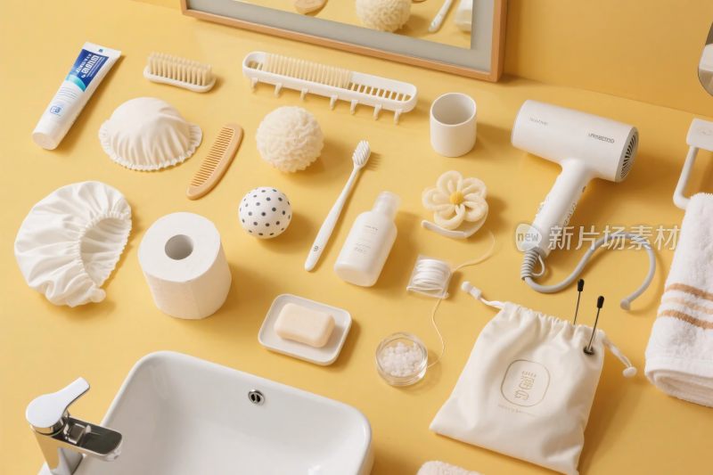 浴室洗漱用品摆放图