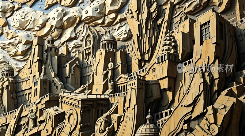 **古城浮雕艺术**