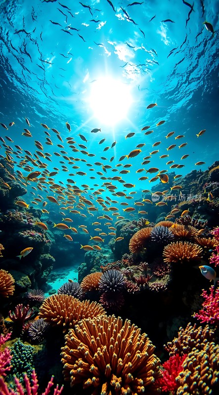阳光下的海底世界