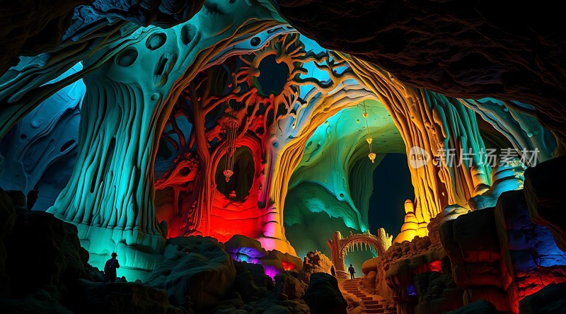 神秘洞穴奇景
