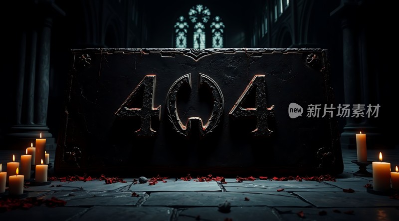 黑暗教堂中的神秘“404”错误页面