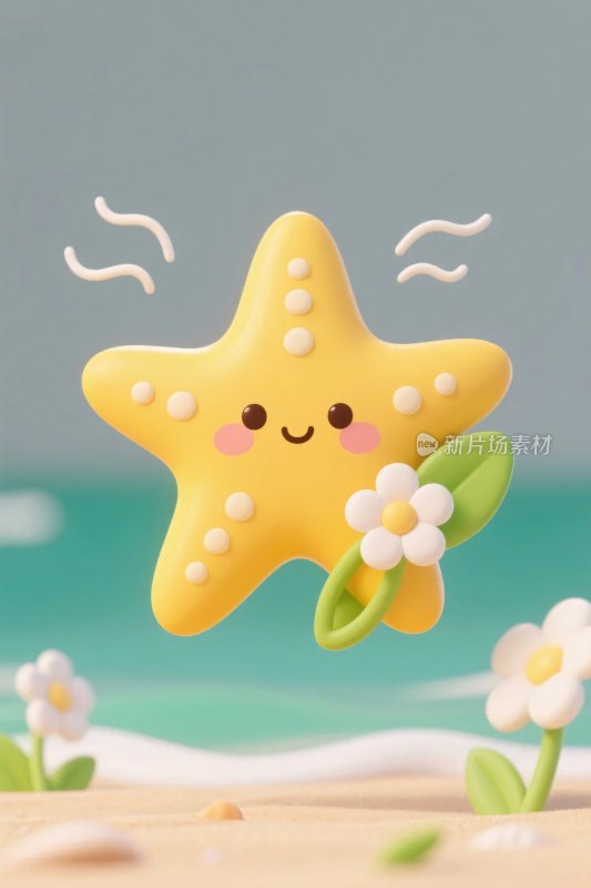 可爱星星卡通插画