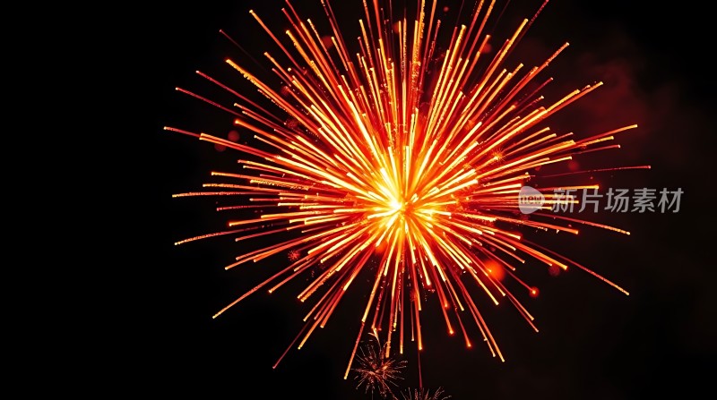 璀璨烟花绽放夜空