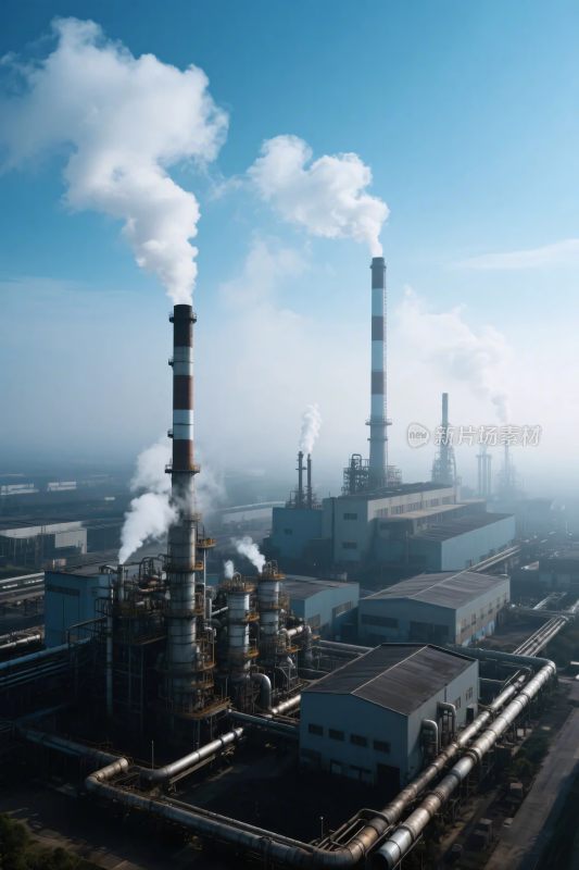 工业烟囱排烟工业场景