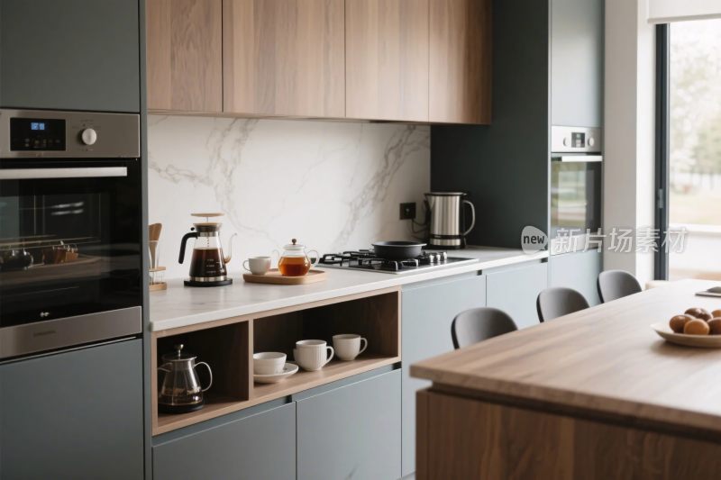 现代厨房场景