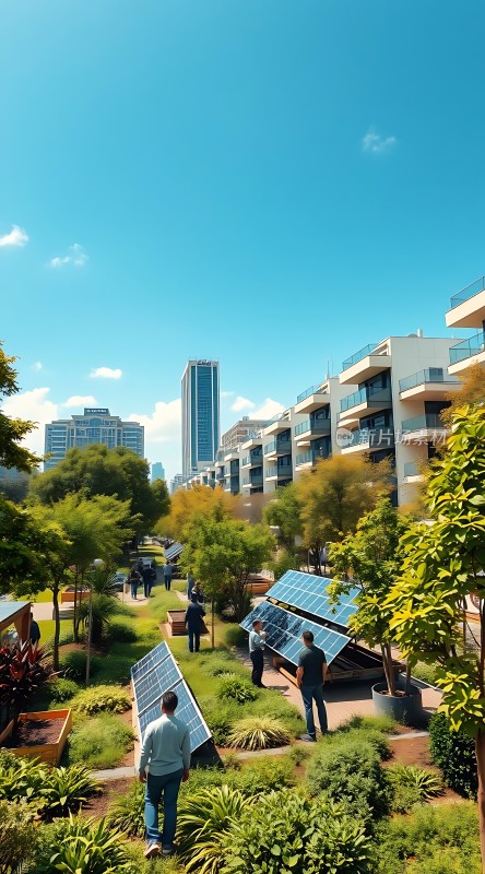 绿色家园太阳能与自然和谐共生