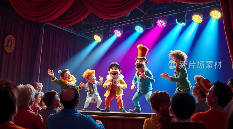 舞台上的欢乐表演